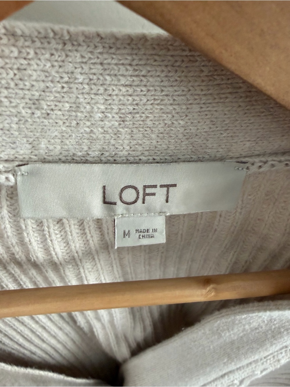 LOFT Ribbed Button Cardigan - Picture 5 of 5